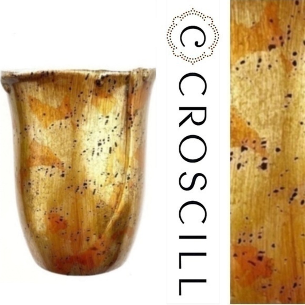 VINTAGE! RARE! CROSCILL Gold Foil Finish Tumbler/Cup!
